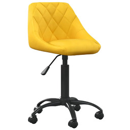 Edinos Musztardowy minimalistyczny fotel obrotowy Z4-T64