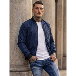 Kurtka męska przejściowa bomberka granatowa Denley Enrico