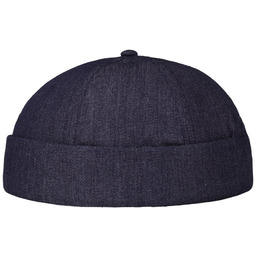Czapka Dokerka Cotton Denim by Lipodo, ciemnoniebieski, One