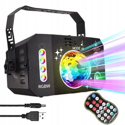 Laser Disco projektor Dyskotekowy lampa 3d stroboskop imprezowy