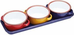 KitchenCraft Emaliowane Miski na Przekąski i Sosy, 3