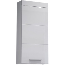 Szafka łazienkowa wisząca biała połysk 35x16x75 Hoton
