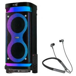 Manta SPK0601B100 ARGOS 100W Bluetooth Mikrofon Karaoke Czarny