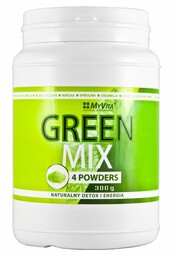 Green Mix 4W1, Spirulina Chlorella Młody Jęczmień Matcha,