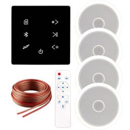 MUSICMATE Zestaw nagłośnienia sufitowego MM-SN300-B InvisiaSound Biało-czarny