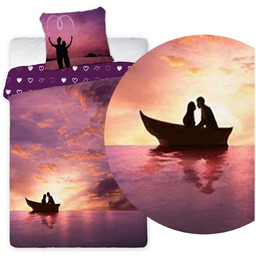 Pościel Bawełna Amore 004 Zakochani 160x200NP 2 części