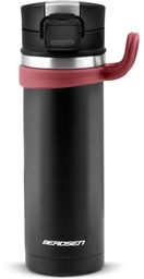 Termos próżniowy, stalowy, 450 ml, czarny