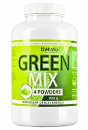 Green Mix 4W1, Spirulina Chlorella Młody Jęczmień Matcha,