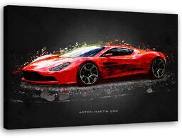 Obraz na płótnie, Czerwony Aston Martin - Gab