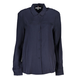 NIEBIESKA KOSZULA DAMSKA Z DŁUGIM RĘKAWEM TOMMY HILFIGER