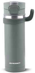 Termos próżniowy, stalowy, 450 ml, szary