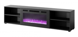 Cama Meble Szafka RTV POLO 200x33x50,5 czarny +