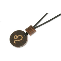 WISIOREK ZNAKI ZODIAKU LEW kolor czarny drewno kolor
