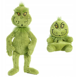 Grinch Zestaw Maskotka Palm Pals Mikołaj Przytulanka Gra