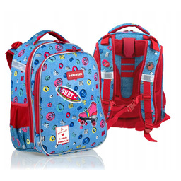 Plecak szkolny wielokomorowy Head Cool Girl Head 4