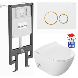 Miska WC z funkcją bidetu Rimless 51x36x32,5 cm