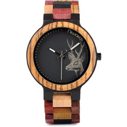 Zegarek drewniany Niwatch COLOUR deer - tarcza 45