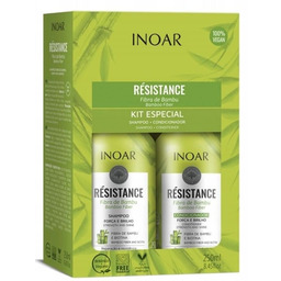 INOAR Resistance Bambu DUO PACK, wegański szampon +