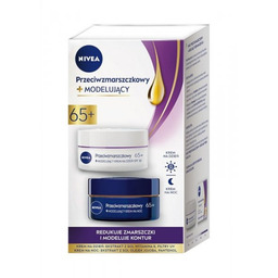 NIVEA Zestaw DUO Modelujący krem przeciwzmarszczkowy 65+ (krem