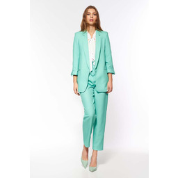 Marynarka z Podpinanymi Rękawami - Seledynowa