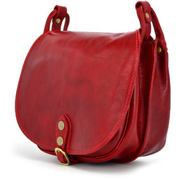 Elegancka klasyczna damska skórzana listonoszka