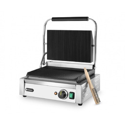 Profesjonalny Grill Kontaktowy Panini Średni Ryflowany 34x23 Hendi