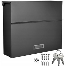 Skrzynka Na Listy Pocztowa Duża C4 Czarna Matowa