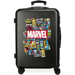 Comic Marvel czarna średnia twarda walizka 68 cm