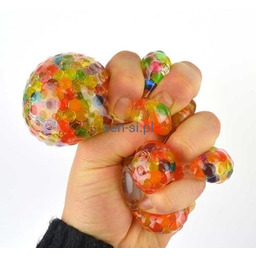 Gniotek - piłeczka z kuleczkami żelowymi