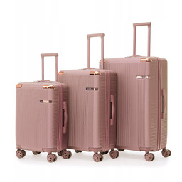 BETLEWSKI zestaw 3 walizek bagaży pojemne zamek