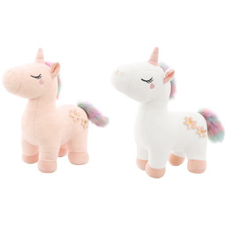 MASKOTKA JEDNOROŻEC Pluszowy Konik UNICORN Przytulanka Koń PLUSZAK