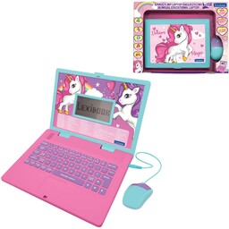 Lexibook, Unicorn, Dwujęzyczny komputer edukacyjny ANGIELSKI/POLSKI, Zabawka