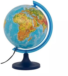 Globus fizyczny 3D podświetlany 25 cm