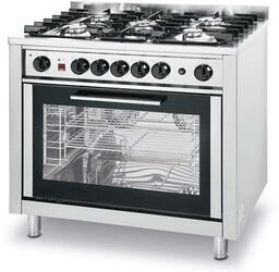 HENDI Kuchnia gastronomiczna gazowa 5-palnikowa z piekarnikiem 225707
