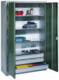 Metalowa szafa warsztatowa - różne kolory, 3 szuflady