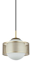 Italux Wisząca lampa Lomica PND-55456-1L-GD szklana złota