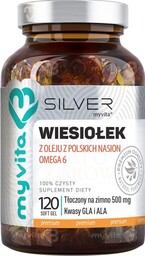 Olej z Wiesiołka SILVER PURE, MyVita, 120 kapsułek