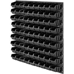 Tablica warsztatowa Lokke 78x78cm 81 elementów czarna