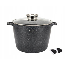 Garnek 10 L Wysoki Marmurowy Z Pokrywą Elitehoff