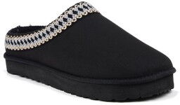 Ciepłe kapcie damskie pantofle domowe zakryte czarne Inblu