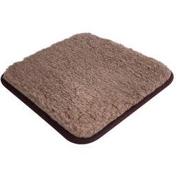 Decodoma Poduszka siedzisko w owczej wełny brązowa