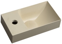 Sapho PICCOLINO umywalka betonowa 308x17cm bateria z lewej