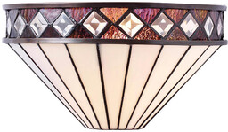 Witrażowa lampa ścienna Fargo 64149 Interiors Tiffany