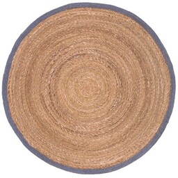 Dywan okrągły Wicker 140 cm szaro-brązowy