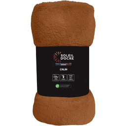 Soleil d''ocre, koc flanelowy 220x240 cm Calin Terra
