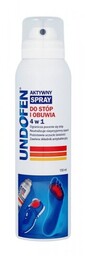 UNDOFEN Aktywny spray do stóp i obuwia 4w1