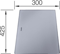 BLANCO 230970 Deska do krojenia ze srebrnego szkła