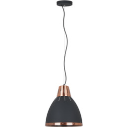 Lampa wisząca Merton 60 W E27 grafitowo-miedziany