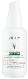 VICHY CAPITAL SOLEIL UV-Clear Fluid przeciw niedoskonałościom SPF50+,