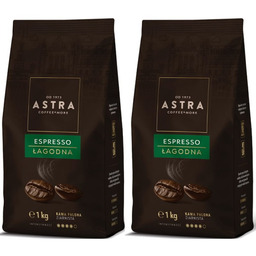 Astra Łagodna Espresso Zestaw 2 x 1kg kawa